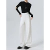Grey wide-leg pants for women 2026 new style, high-end suit pants, high-waisted, draping, casual floor-length straight-leg pants Application Scenario
